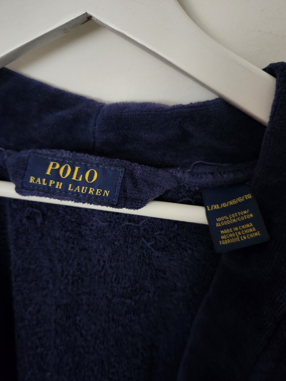 Polo Ralph Lauren Terry Velour Robe L/XL - Picture 7 of 8